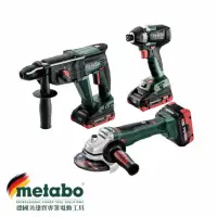 在飛比找momo購物網優惠-【metabo 美達寶】18V鋰電起子機/鎚鑽/砂輪機 三機