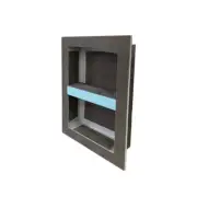 wedi Shower Niche 16"Wx32"Hx4"D Waterproof Polystyrene Gray w/ Adjustable Shelf