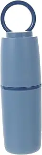 FOYTOKI 1 PC Portable Travel Wash Cup and Toothbrush Storage Box Grey Multi Functional Case for Toothpaste and Toothbrush and Compact Design for Travel and Business Trips