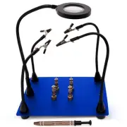 Soldering Station with Helping Hands & Magnifying Glass - Third Hand Circuit ...
