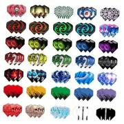 105Pcs Dart Flights,Standard Dart Flights Durable PET Dart Flights for Soft