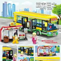 在飛比找蝦皮購物優惠-✨台灣爆款✨城市系列60154公車站臺巴士兒童拼裝男兼容樂高