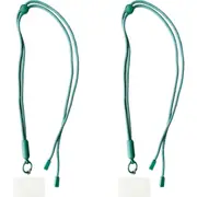 2x Urban Products Nylon Pop Universal Mobile Phone Cord/Sling Adjustable Teal