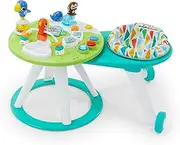 Bright Starts Around We Go 2-in-1 Walk-Around Baby Activity Center & Table, Tropic Cool, Ages 6 Months+