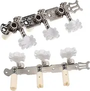 ibasenice Classical Guitar Tuning Pegs Locking Mechanism Set of Guitar Tuning Keys Machine Heads for Accurate Pitch Adjustment