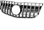 front grill car Front Grilles Grill Compatible For Benz GLK Class X204 GLK260 GLK300 GLK350 2013 2014 2015 ABS Tuning Grilles GT Style Grills(Carbon Fiber)