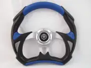 Blue Ez-go POLARIS Ranger steering wheel golf cart W/ Adapter 3 spoke Club Car