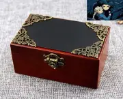 HOWLS MOVING CASTLE Rectangle Black Cover Music Box ♫ PROMISE OF THE WORLD ♫