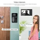7in Fingerprint Password Video Intercom 2 Monitor Wired Doorbell Access