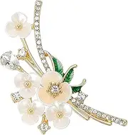 [Generic] Clothes Brooch Pins, Enamel Flower Brooches - Metal Flower Clothing Brooch | Portable Brooches, Decorative Brooches for Suits, Dresses