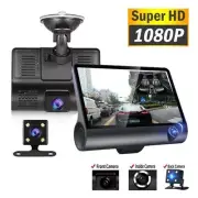 4" In HD 1080P Car Camera Recorder Dual Front and Rear Dash Cam Night Vision