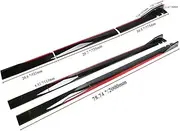 2.2M 86.6" /2M 78.7" Side Skirt Extension Winglet Splitter Apron Cover Compatible for VW Polo AW MK5 MK6 GTI Passat Jetta Car Accessories(2M Black Red)