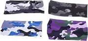 [Totority] Running Headbands 4pcs Workout Headbands Girls Boys Antiperspirant Belt Breathable Durable