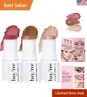 Sheer Finish Cream Makeup Sticks for All Skin Tones: Blush, Contour, Highlight