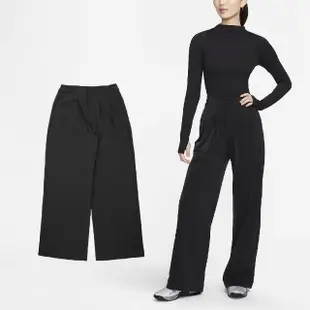 【NIKE 耐吉】長褲 Bliss Pants 女款 黑 速乾 鈕扣 寬褲 褲子(FQ2167-010)