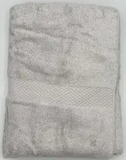 Yves Delorme Bath Sheet 36” X 63” Etoile Silver Organic Cotton & modal