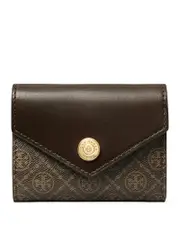Tory Burch Small T Monogram Coated Canvas Envelope Wallet