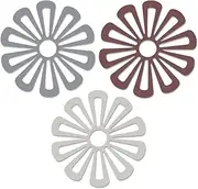 Silicone Trivet Mat for Kitchen, Hot Pot Holder Hot Pads for Pans Pots, Trivets Hot Plates for Hot Dishes, Heat Resistant Table Mats for Countertop, Set of 3
