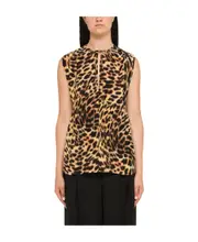 Cheetah printed blouse IT42 Multicolor