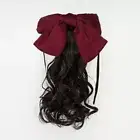 Ponytail Bow Ponytail Hairpiece Children Curly Ponytail Wig Hair Extensions