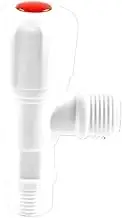 Faucet Angle Valve, 2 PCS Angle Valve Faucet Water Stop Valve Toilet Filling Control Tap Switch for Bathroom Kitchen Accessories for Home(White Single)