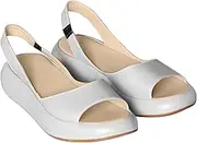 [Gikleihwy] Women's Open Toe Platform Sandals Backless Bohemian Round Toe Slippers Slip on Fish Mouth LightWeight Sandals Arch Support Gladiator Rome Casual Walking Shoes