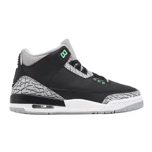 Nike Air Jordan 3 Retro GS Green Glow 大童 女鞋 3代 黑 綠 爆裂紋 DM0967-031