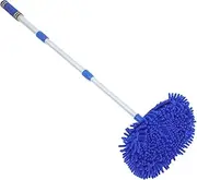 LAPYAPPE Car Wash Brush with Soft Microfiber Mop Head Telescopic Design for Detail Cleaning for and Transport for Car Washing