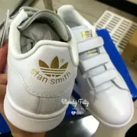 在飛比找蝦皮購物優惠-Adidas Stan Smith 白金魔鬼氈 史密斯魔鬼氈