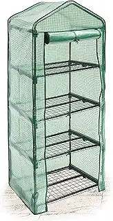 Relaxdays Greenhouse 4 Levels Tear-Resistant Growth Support for Plants, Levels Each of 60 x 46 cm (23.6 x 18.1 in)