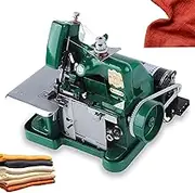Industrial Overlock Sewing Machine, Sewing Machine With Heavy Metal Frame, Comes With 250w Motor, Speed Regulator, Adjustable Stitch Length, Nut Type Needle Chuck, For Cloth And Leather(Green)