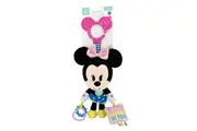 Disney Baby - Minnie Mouse Baby Activity Toy, Teether, Rattle & Squeaker, Nursery Toy, 25cm H