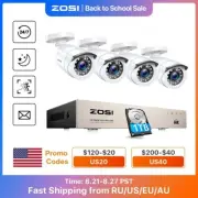 Home Security System Night Vision Outdoor Surveillance Waterproof Camera Kits