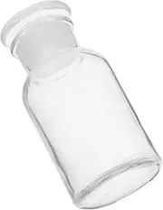 DINHEAROM 1Pc Small Mouth Glass Bottle Laboratory Accessory for Chemicals High Light Transmittance and Heat Resistance for Storing and Solvents