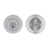 Kwikset 660 Satin Nickel Single Cylinder Deadbolt featuring SmartKey Security