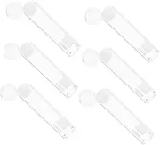 Didiseaon 6pcs Transparent Coin Storage Tubes Airtight Plastic Holders for Quarter Rolls for Coin Collectors Banks Retailers Diameter and Protection