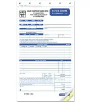 500 Auto Repair Order with Reminder Card / Carbonless / Nebs Deluxe No. AUT0649