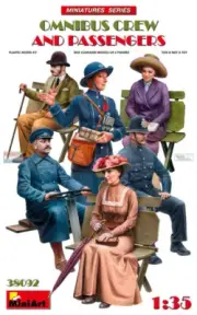 MIA38092 1:35 MiniArt Omnibus Crew and Passengers Figure Set