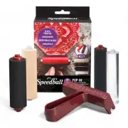FoamFlex RollerPro Kit - Innovative 4" Brayer for Acrylics, with Foam, Rubber &