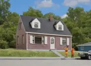 WALTHERS Cornerstone 933-3774 1/87 HO Scale BRICK CAPE COD HOUSE KIT diesel era