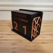 Addie's Perpetual Wooden Calendar - Owl Crate Exclusive