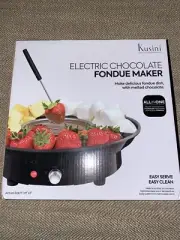 Electric Fondue Pot Set Chocolate Fondue Kit Temp Control Detachable New RC Gft