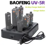 BAOFENG UV-5R Six Way Charger Multi Unit Charger Station for BF-F8HP UV-5R 5RIII