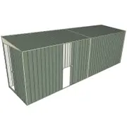 Build-a-Shed 1.5 x 6.0 x 2.0m Single Sliding Side Door Skillion Shed - Green