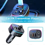 FM Transmitter Wireless Bluetooth-compatible Car Radio Adapter USB Charger Call