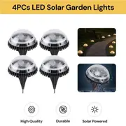 4PCs LED Solar Garden Lights