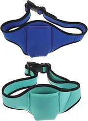 Yardwe 2pcs Running Belt Fanny Pack: Runner Jogging Waist Pack Sport Workout Exercise Fitness Phone Holder Belt for Men Women Jogger Slim Waistband