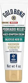 Gold Bond Ultimate Psoriasis Relief Cream, 4 Ounce, Contains Salicylic Acid to Help Control Reoccurrences of Psoriasis Symptoms, Helps Irritated, Itching, Scaling Skin Feel Soothed and Comfortable