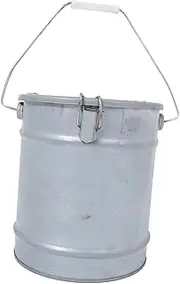 Anneome Versatile Metal Storage Bin with Lid Round Sample Bucket for Laboratory Work