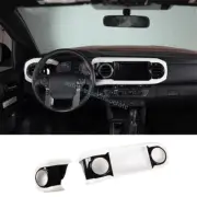 For Toyota Tacoma 2016-2023 Black+White Middle Console AC Air Outlet Vent Frame